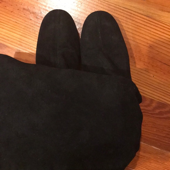 Vintage Faux Suede zip up Go-Go Boots 60s 70s - Picture 3 of 8